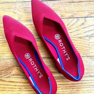 Rothy’s CHILI RED Pointed-Toe Size 6